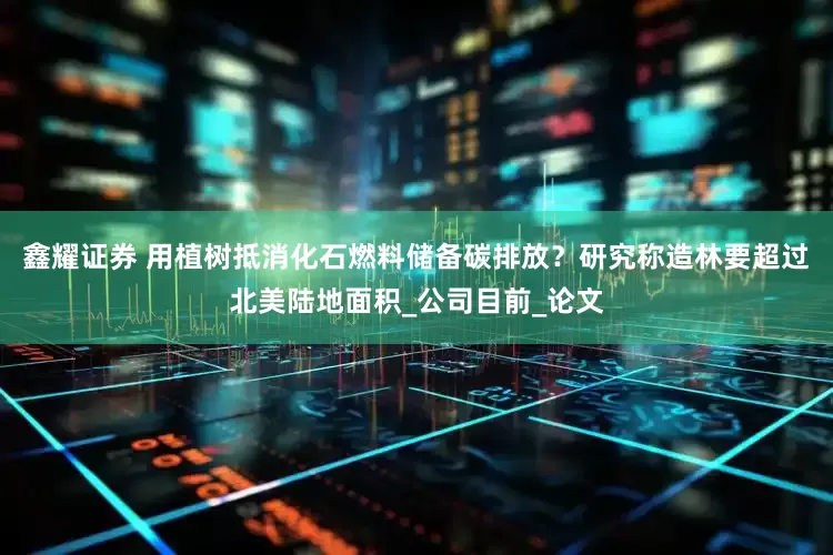 鑫耀证券 用植树抵消化石燃料储备碳排放？研究称造林要超过北美陆地面积_公司目前_论文